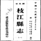 同治枝江县志（全4册）pdf下载