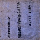 北平市自治区坊所属街巷村里名称录（民国）PDF下载